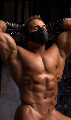 sexy man in mask hunk